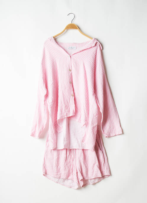 Pyjashort rose PRETTY WIRE pour femme