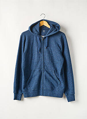 Veste casual resserrée sur le bas bleu UNIQLO homme
