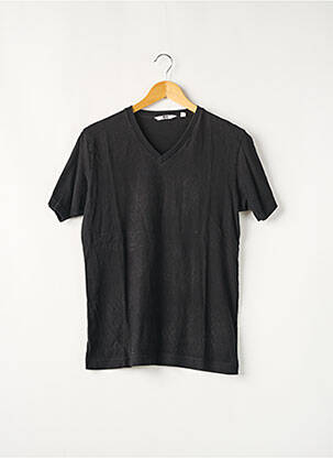 T-shirt stretch manches courtes noir UNIQLO homme