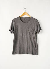 T-shirt gris UNIQLO pour homme seconde vue