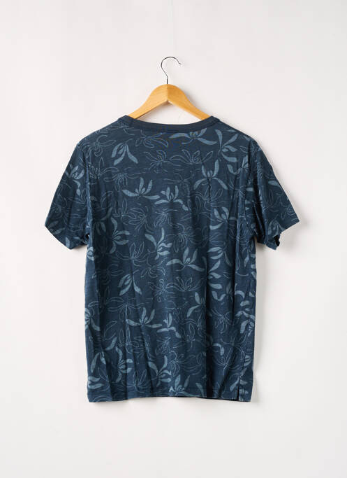 T-shirt stretch manches courtes bleu UNIQLO homme