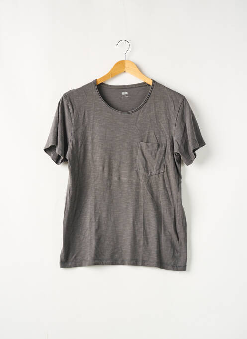 T-shirt gris UNIQLO pour homme