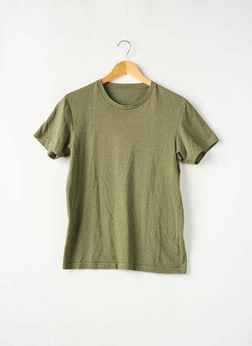 T-shirt vert UNIQLO pour homme