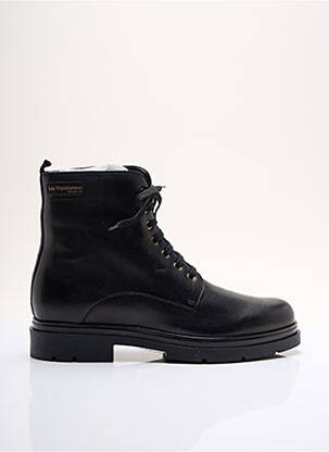 Bottines/boots matière lisse talon plat jusqu'à 3cm noir LES TROPEZIENNES PAR M.BELARBI femme