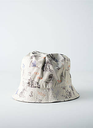 Chapeau imprimé fantaisie beige IKKS garcon