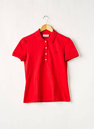 Polo rouge LACOSTE pour homme