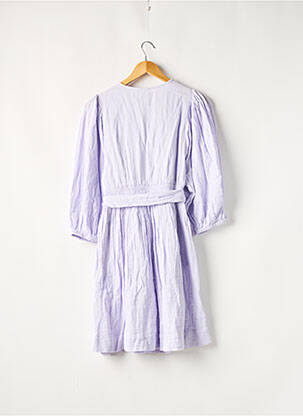 Robe mi-longue manches 3/4 manches 3/4 violet Y.A.S femme
