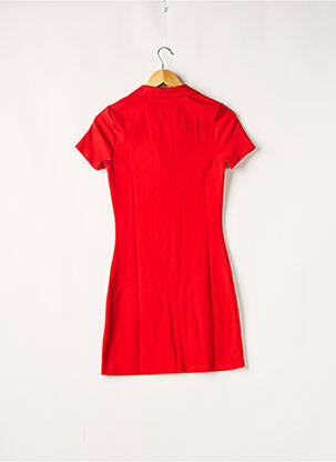 Robe courte manches courtes manches courtes rouge TOMMY HILFIGER femme