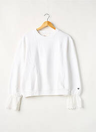 Sweat-shirt manches longues manches longues blanc LEON & HARPER femme