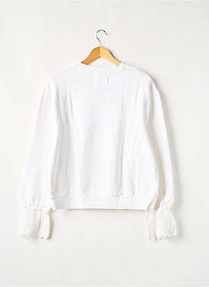Sweat-shirt manches longues manches longues blanc LEON & HARPER femme
