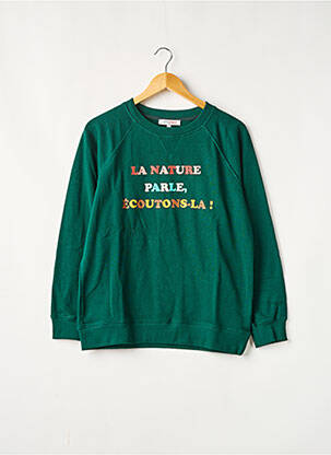 Sweat-shirt vert LA PETITE FRANCAISE pour femme