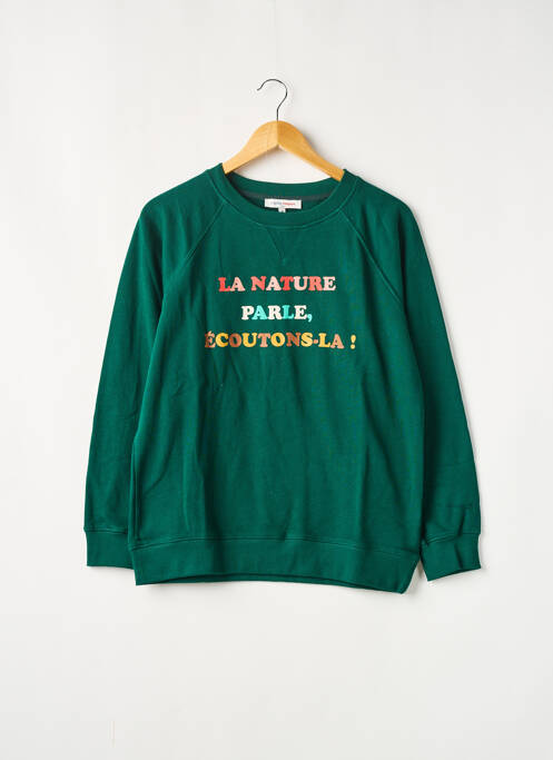 Sweat-shirt vert LA PETITE FRANCAISE pour femme