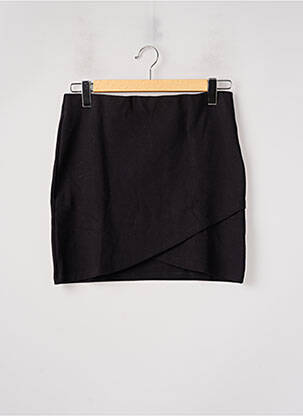Jupe courte taille élastique noir BIZANCE femme