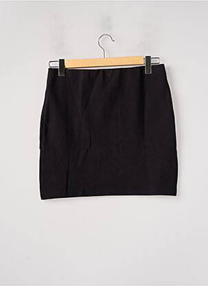 Jupe courte taille élastique noir BIZANCE femme