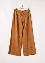 Pantalon large marron I.CODE (By IKKS) pour femme seconde vue