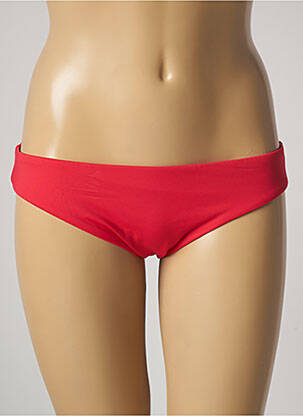 Bas de maillot de bain effet matière satinée culotte rouge SEAFOLLY femme