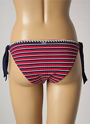 Bas de maillot de bain imprimé rayures bikini rouge BANANA MOON femme