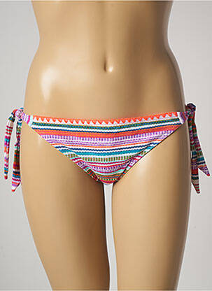 Bas de maillot de bain imprimé rayures bikini rose BANANA MOON femme