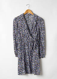 Robe courte coupe évasée manches longues violet PIECES femme