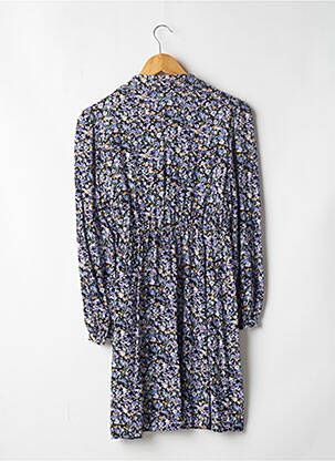 Robe courte coupe évasée manches longues violet PIECES femme