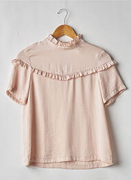 Blouse manches courtes manches courtes rose H&M femme