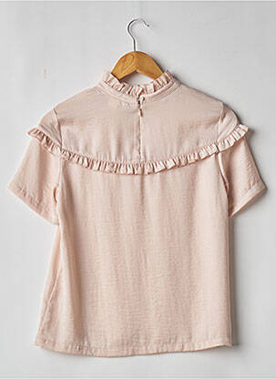 Blouse fermeture boutonnée au dos manches courtes rose H&M femme