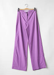Pantalon large violet BERSHKA pour femme seconde vue