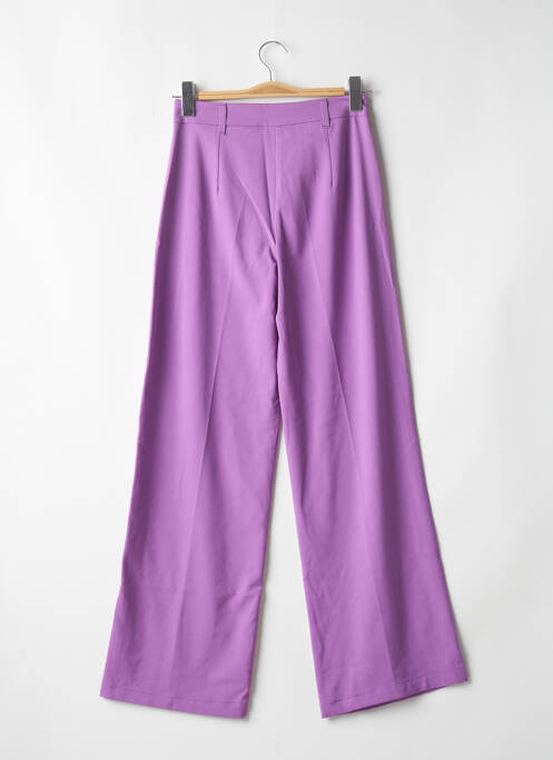 Pantalon large violet BERSHKA pour femme