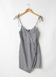 Robe courte fermeture zippée au dos fines bretelles noir ASOS femme