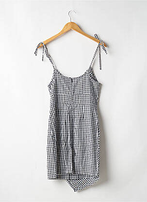Robe courte fermeture zippée au dos fines bretelles noir ASOS femme