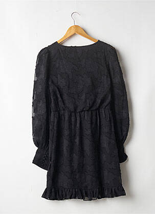 Robe courte coupe évasée manches longues noir ASOS femme