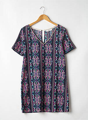 Robe courte manches courtes manches courtes noir NOEMIE & CO femme