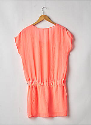 Robe courte manches courtes manches courtes rose B&K STYLE femme