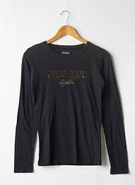 T-shirt manches longues manches longues noir GUESS JEANS femme