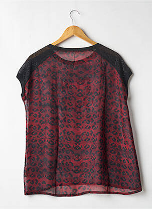 Blouse légère et transparente manches courtes gris GAUDI femme