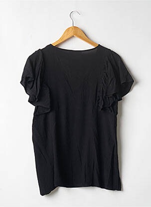 Blouse tissage crêpe manches courtes noir SUD EXPRESS femme