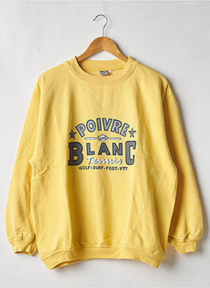 Sweat-shirt jaune POIVRE BLANC pour femme