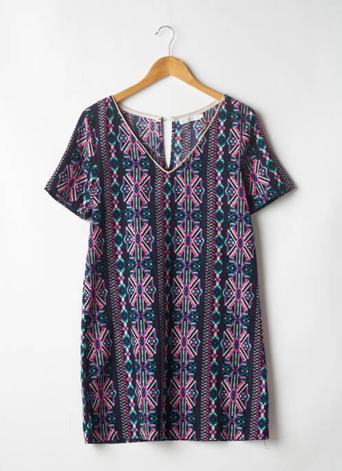 Robe courte manches courtes manches courtes noir NOEMIE & CO femme