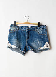 Short fermeture zippée sous rabat boutonné taille normale bleu VERO MODA femme