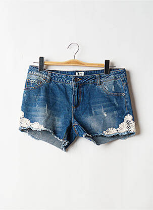 Short fermeture zippée sous rabat boutonné taille normale bleu VERO MODA femme