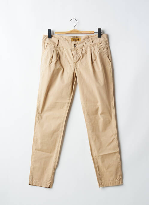 Pantalon chino taille basse taille basse beige SALSA femme