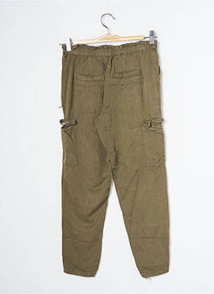 Pantalon cargo poches taille normale vert CREEKS femme