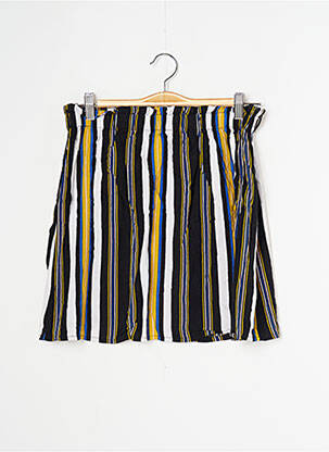 Jupe mi-longue tissage popeline noir GARCIA fille