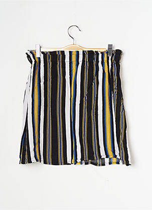 Jupe mi-longue tissage popeline noir GARCIA fille