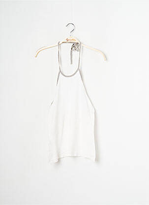 Top stretch sans manche beige SANS MARQUE femme