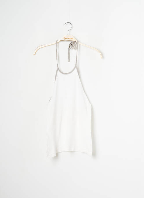 Top stretch sans manche beige SANS MARQUE femme