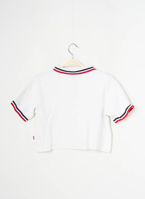 Polo blanc LEVIS pour fille