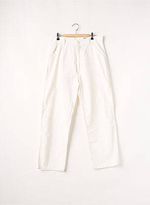 Pantalon 7/8 tissage popeline taille normale beige GAS femme