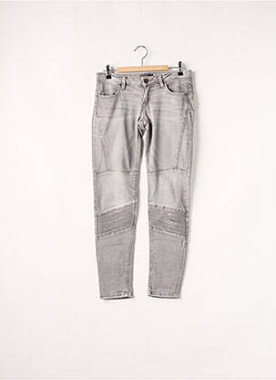 Jeans coupe slim gris GUESS pour femme