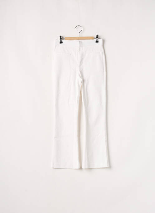 Pantalon 7/8 taille haute taille haute beige ZARA femme